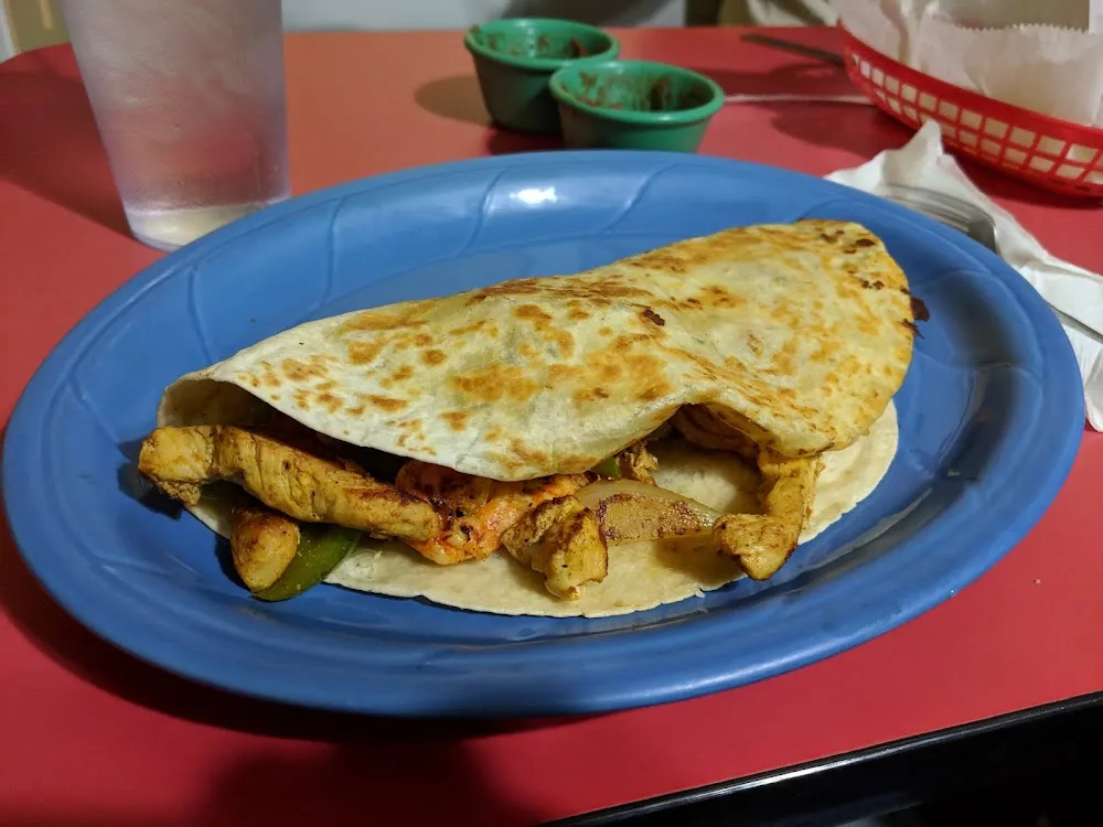 Chicken and Shrimp Quesadilla